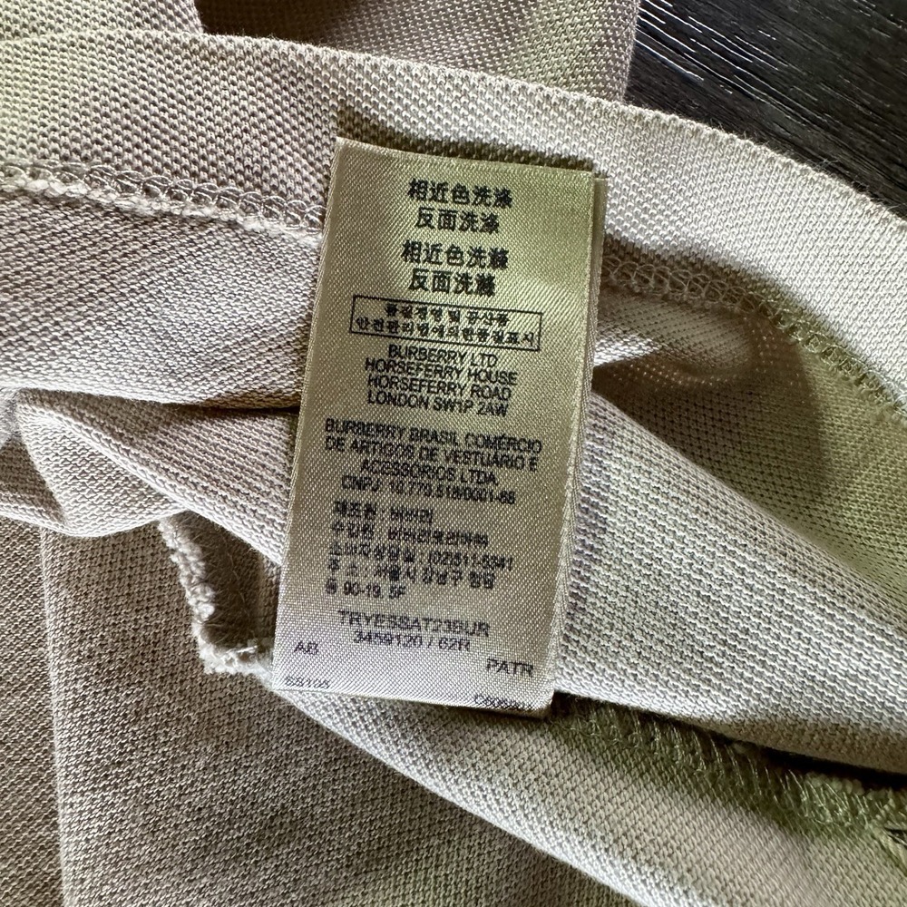 Burberry Brit Men's Cotton Polo Shirt Sz 2XL Short Sleeves Excellent! - Picture 7 of 9
